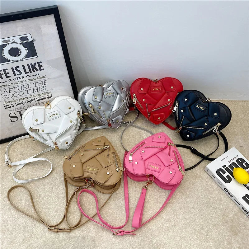 Heart Shape Crossbody Bag Spice Girl Style