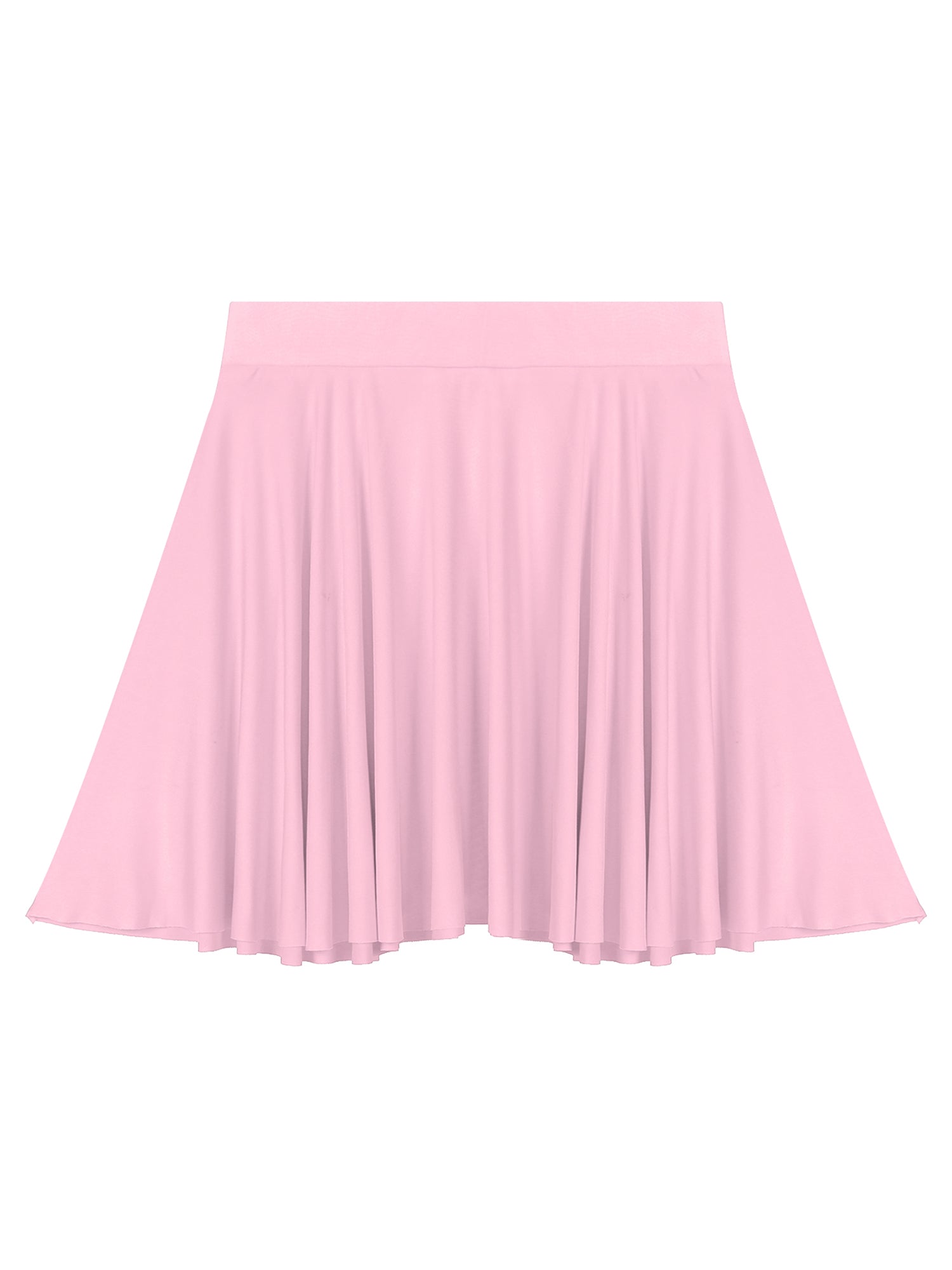 Elastic Waistband Flared Ruffles Skirts