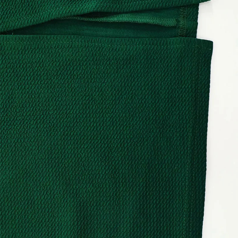 Autumn Long Sleeves O-Neck Split Dress