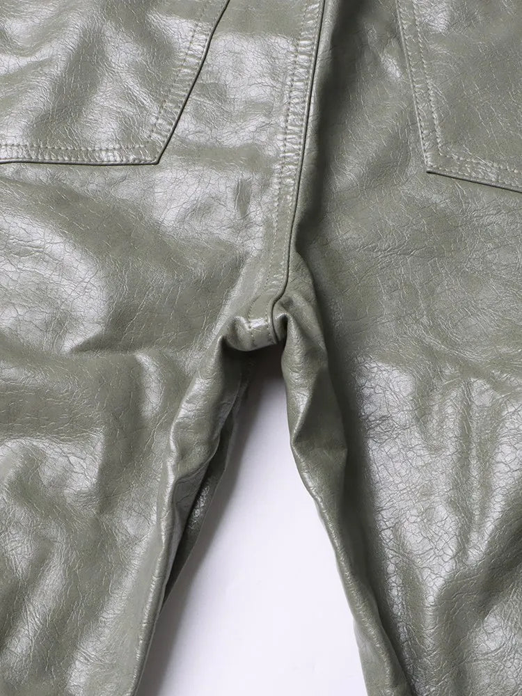 Solid Patchwork Cargo Trousers