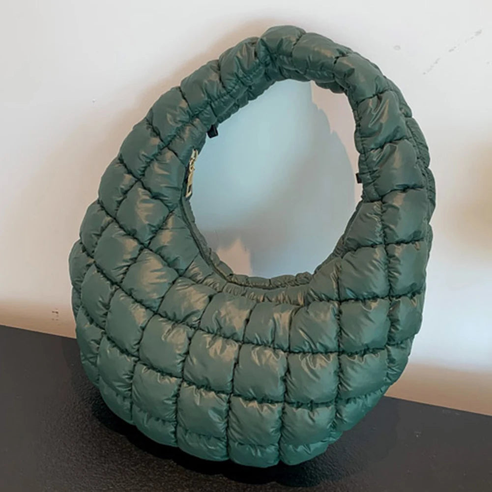 Padded Hobo Versatile Soft Quilted Tote Handbag