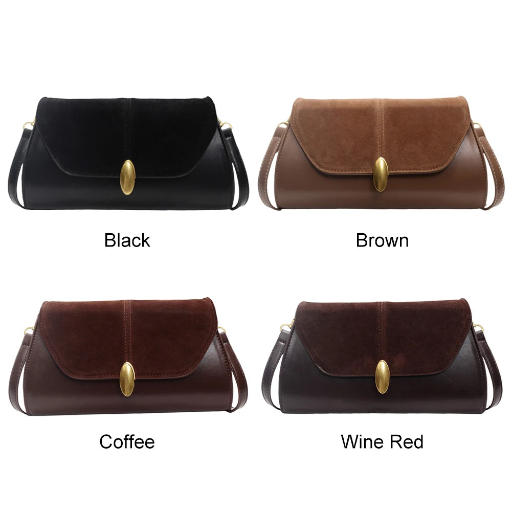 PU Shoulder Retro Vintage Small Tote Handbag
