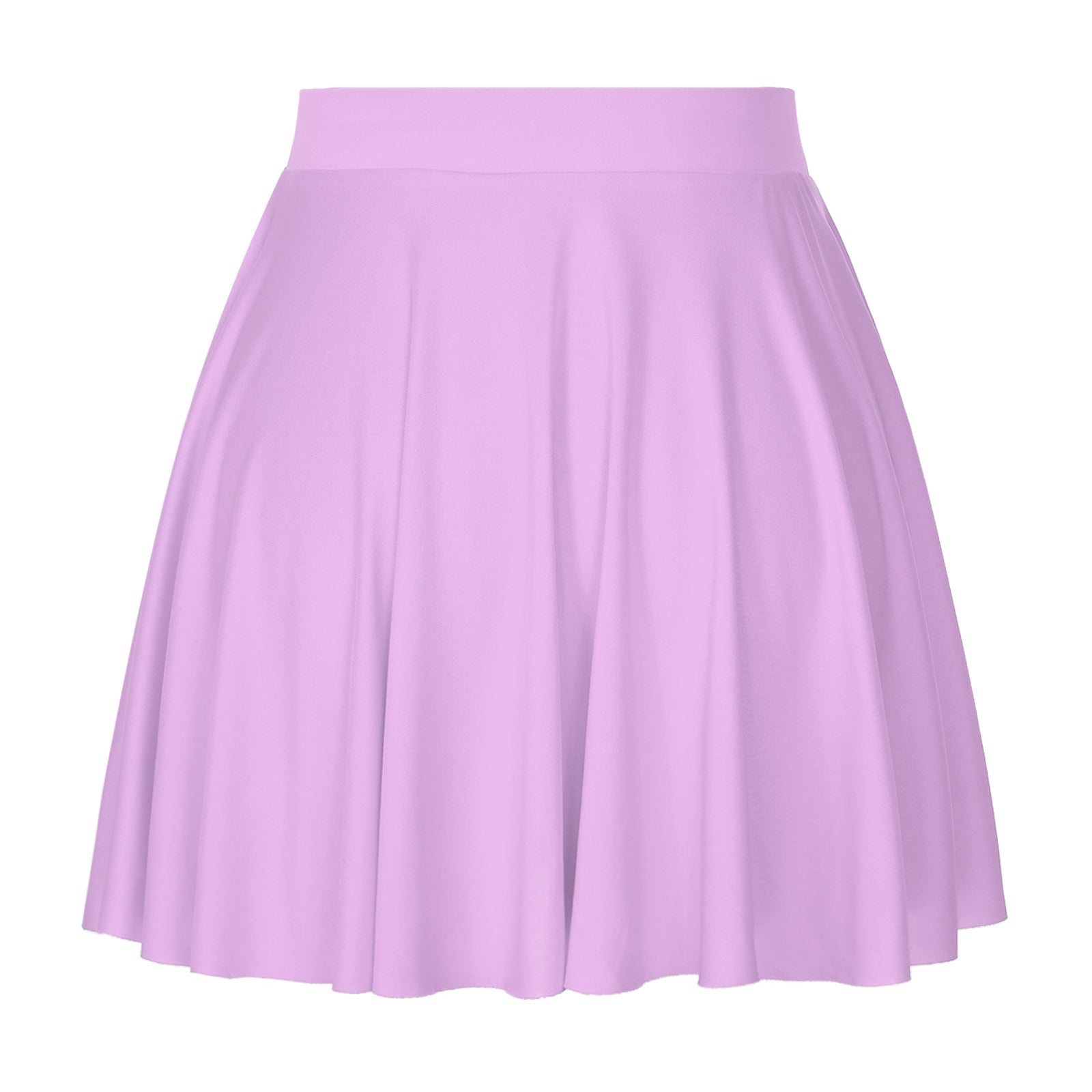 Elastic Waistband Flared Ruffles Skirts