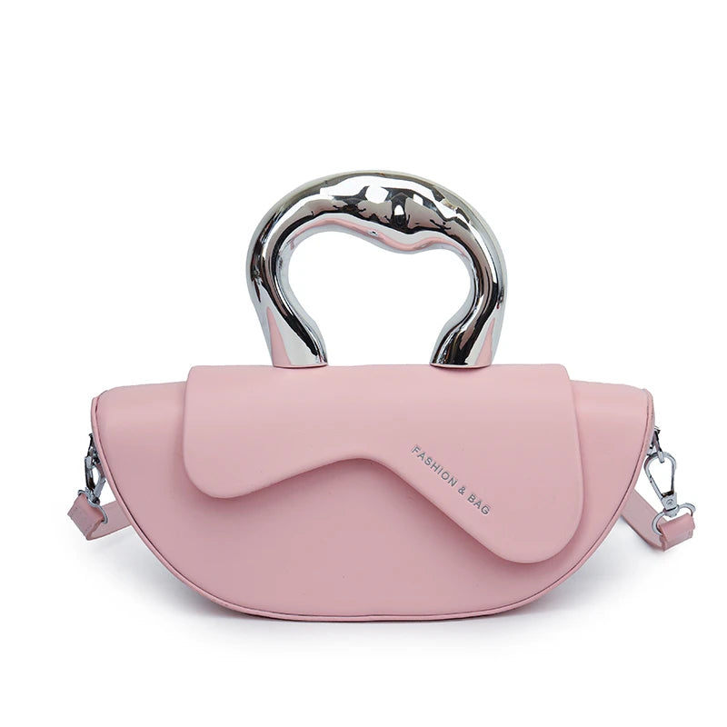 Solid High Quality Compartment Pu Women's Handbags