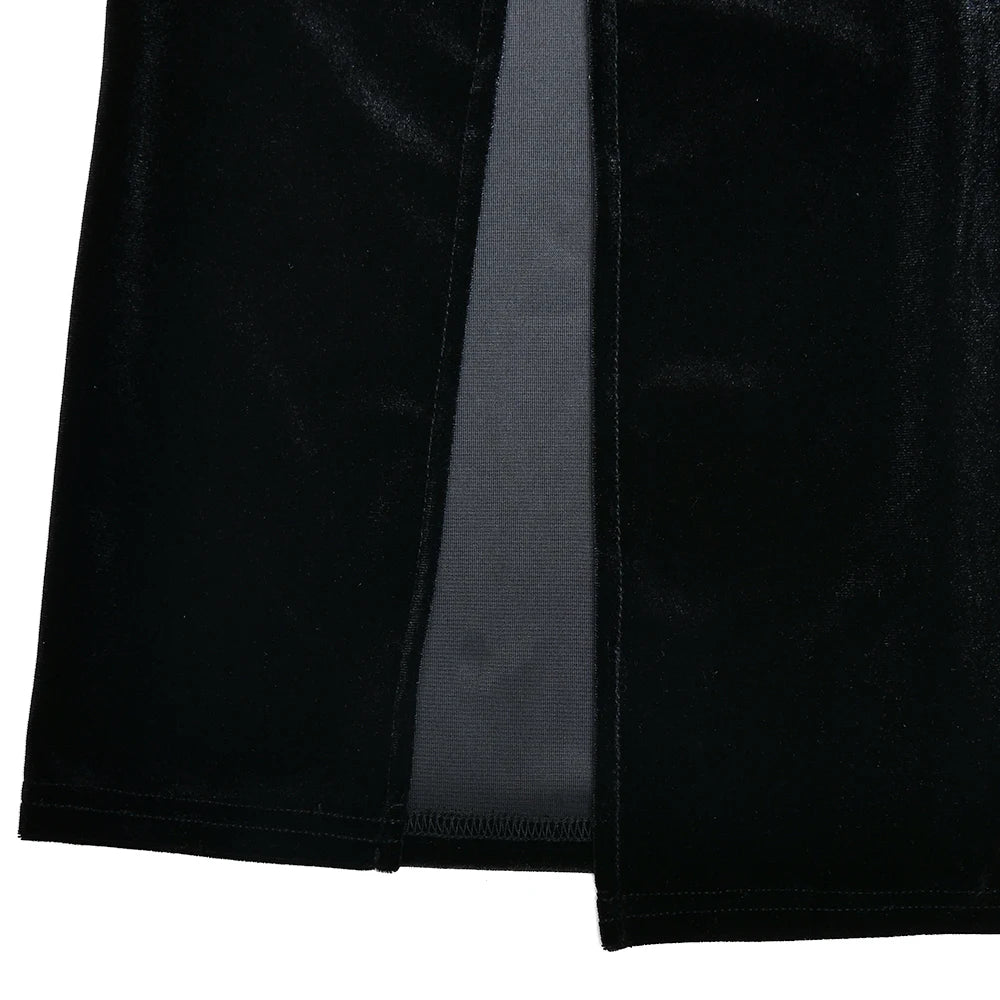 Ruched Split Bodycon Elegant Long Dress