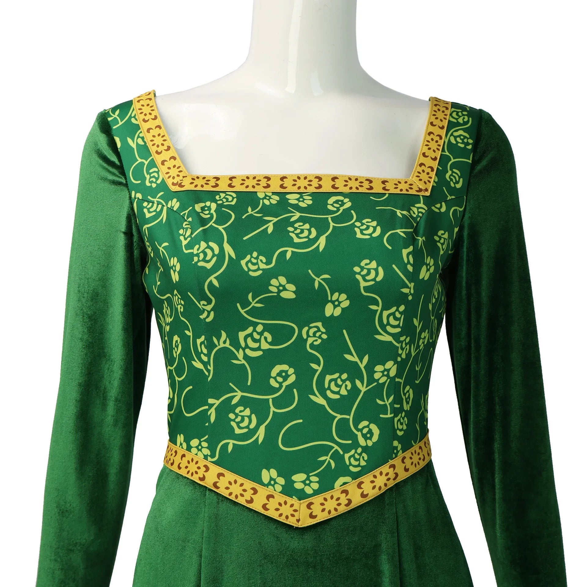 Anime Princess Green Dress Fancy Fantasy Party Suit Roleplay for Halloween