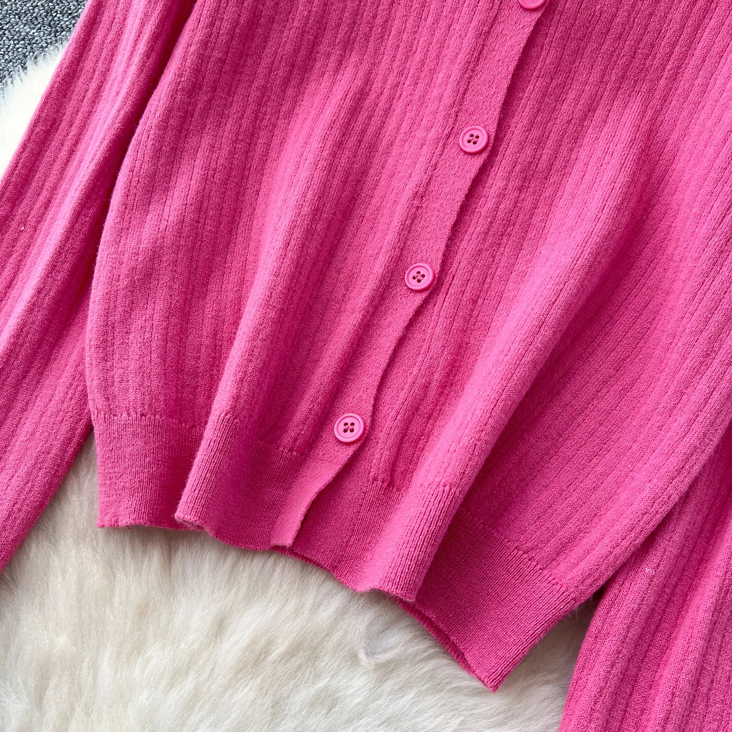 Elegant Long Sleeve Single Breasted Tops+Sleeveless Strap Bodycon Dress Knit Solid Sweater Sets