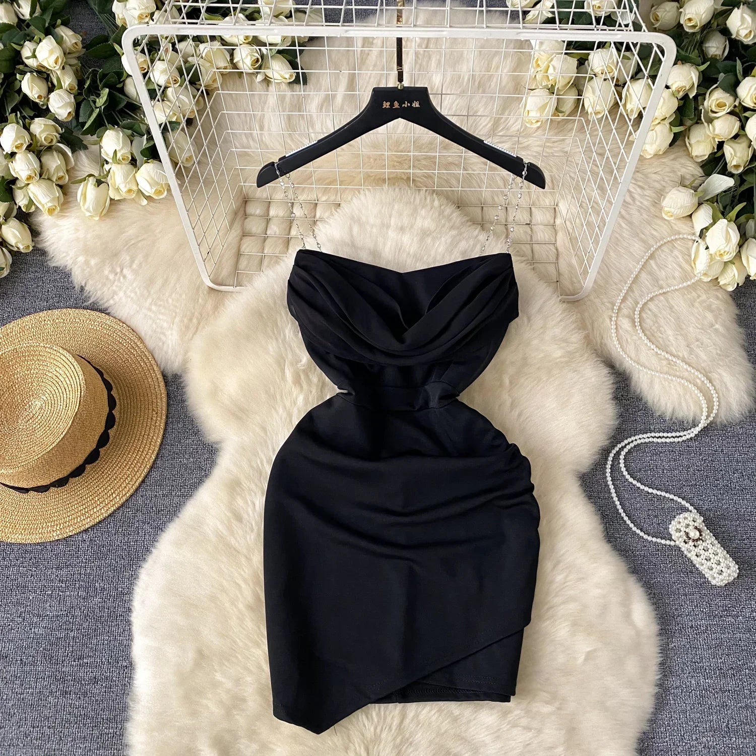 Pleated  Vintage Chic Slim Pencil dresses