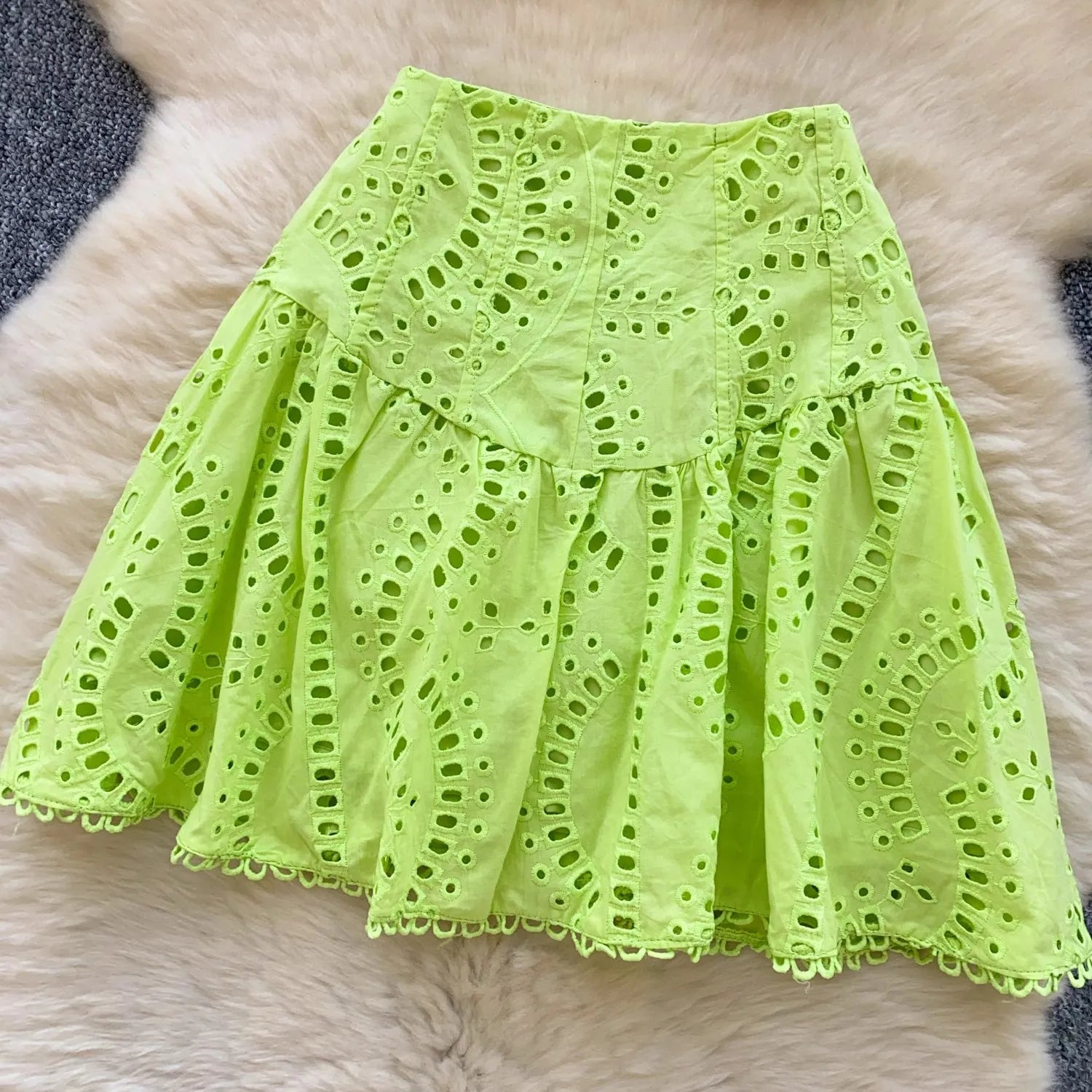 Y2k Elastic Backless Crop Top + High Waist Mini Skirts Hollow Out Two Piece Set
