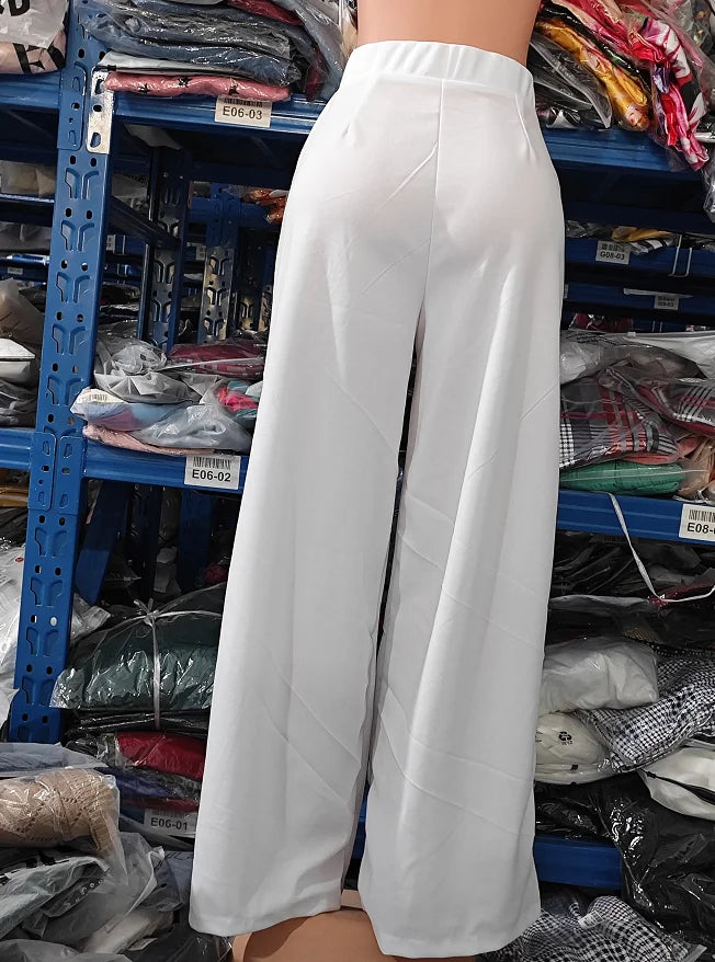 Elegant High Waist Wide Leg Bootcut Flared Trousers