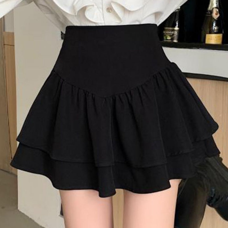 High Waist A Line Skirt