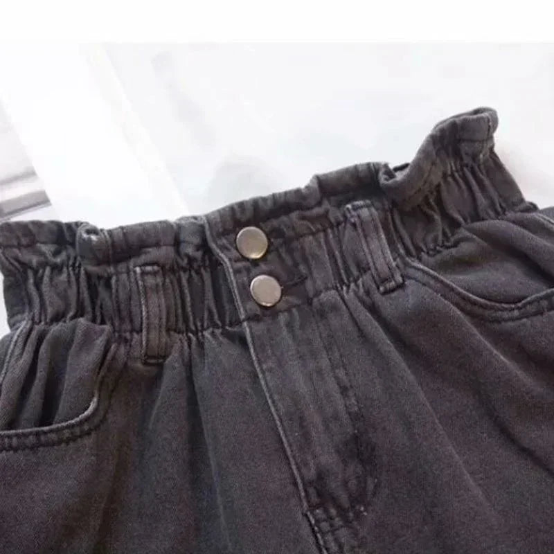 Elastic Waist Loose Casual Wide Leg Shorts for Women