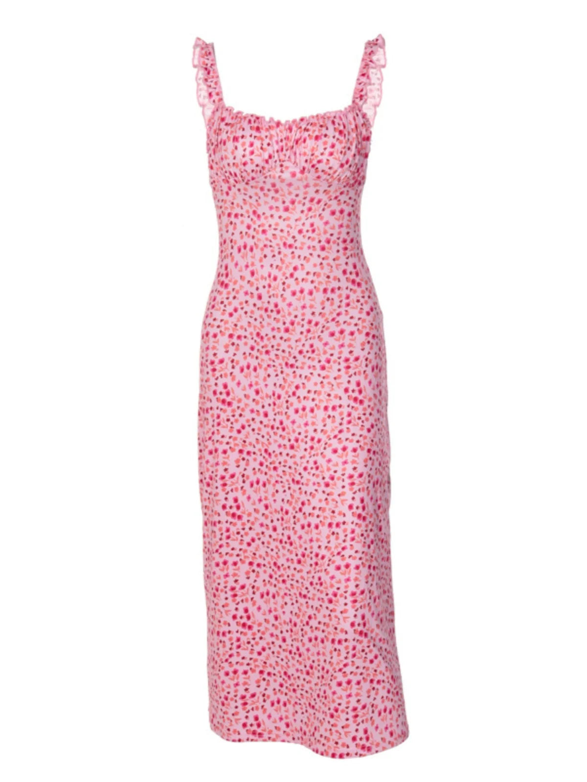Floral Print Collar A-Line Silhouette Dress