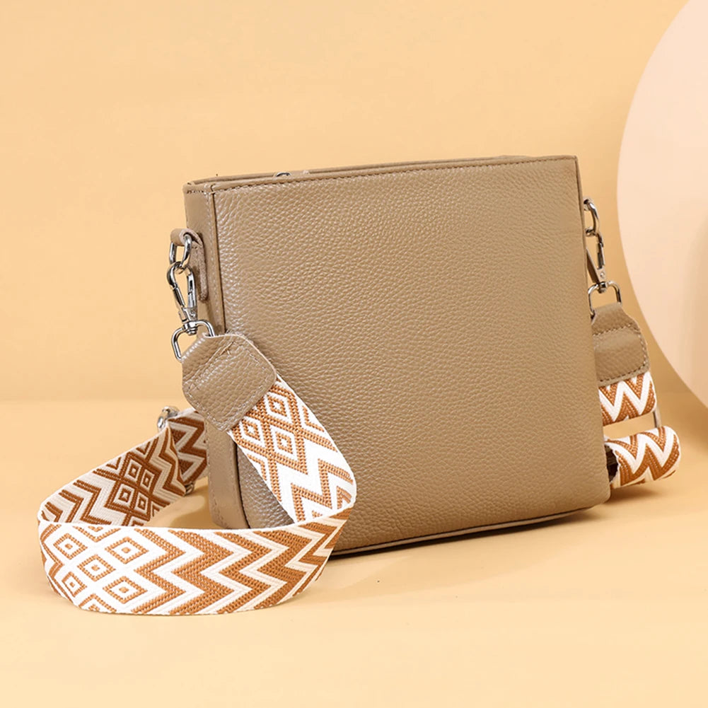 Leather Shoulder Crossbody Handbag
