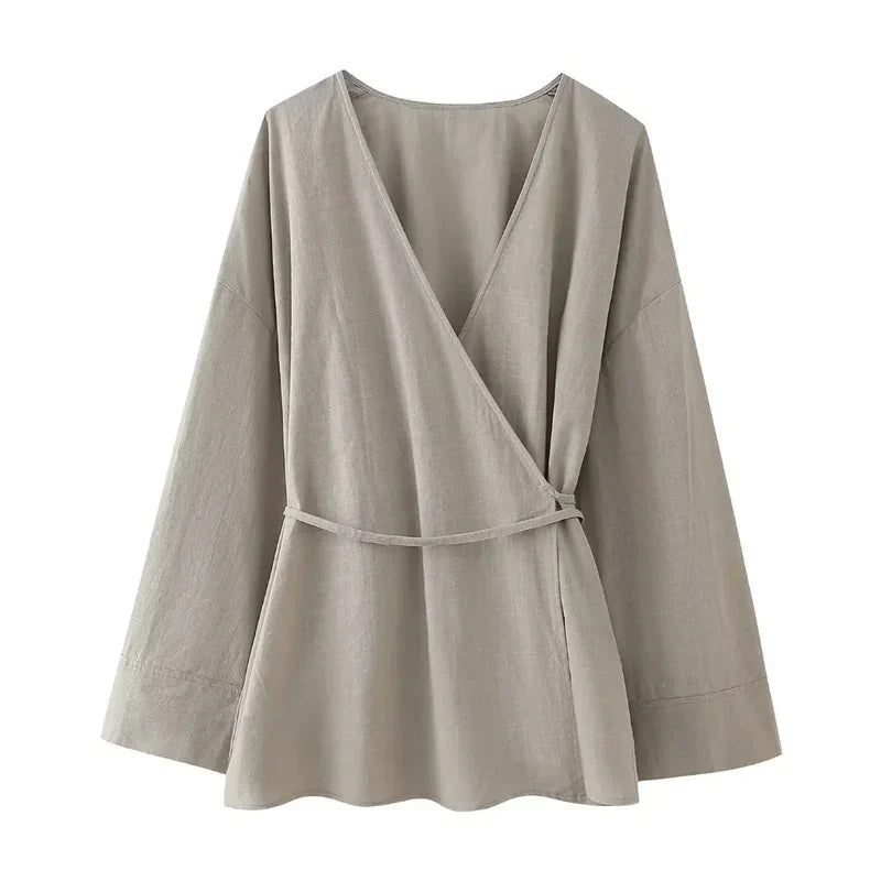 Long Sleeve Vintage Y2k Blouses and Trousers