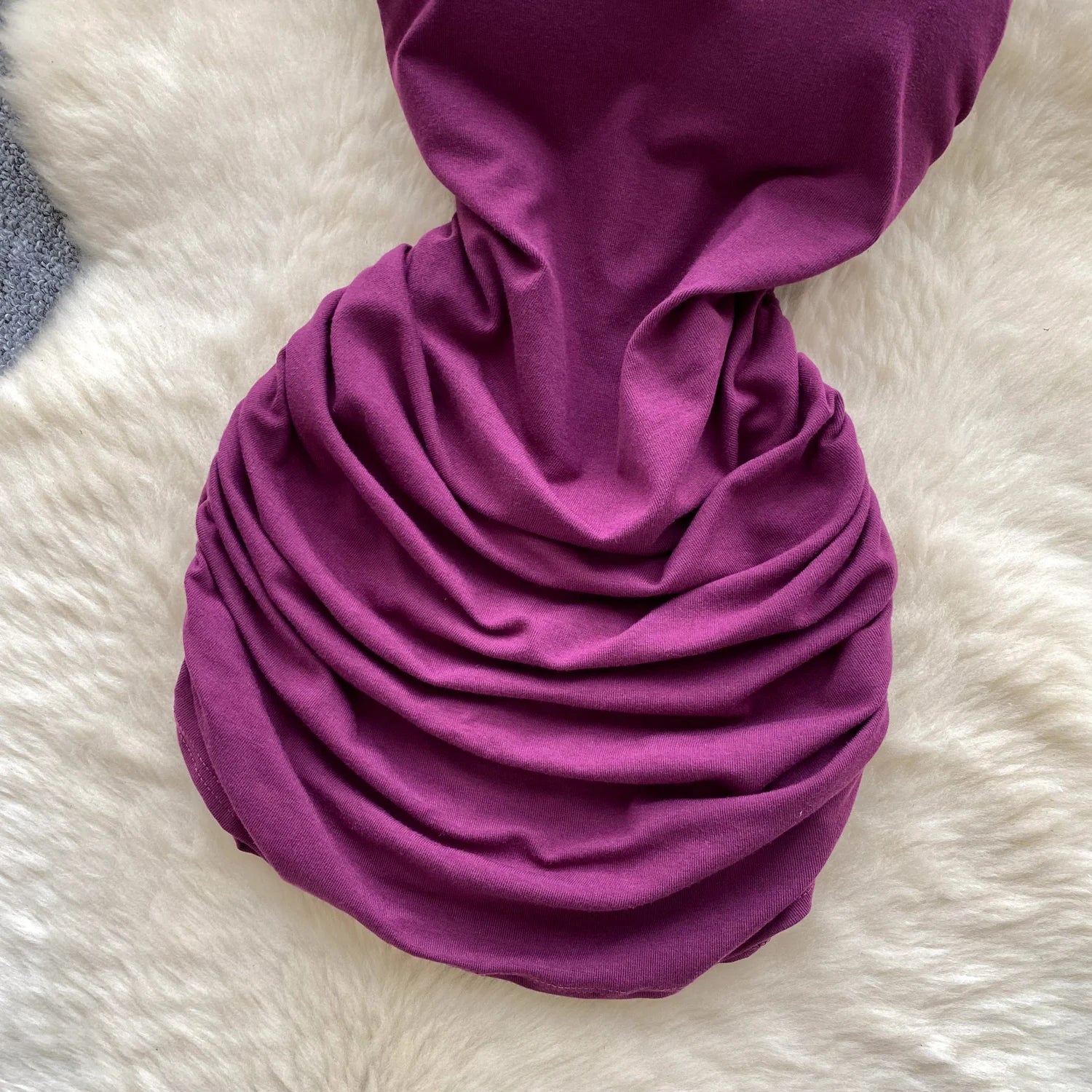 pleated sleeveless slim Vintage pencil dress