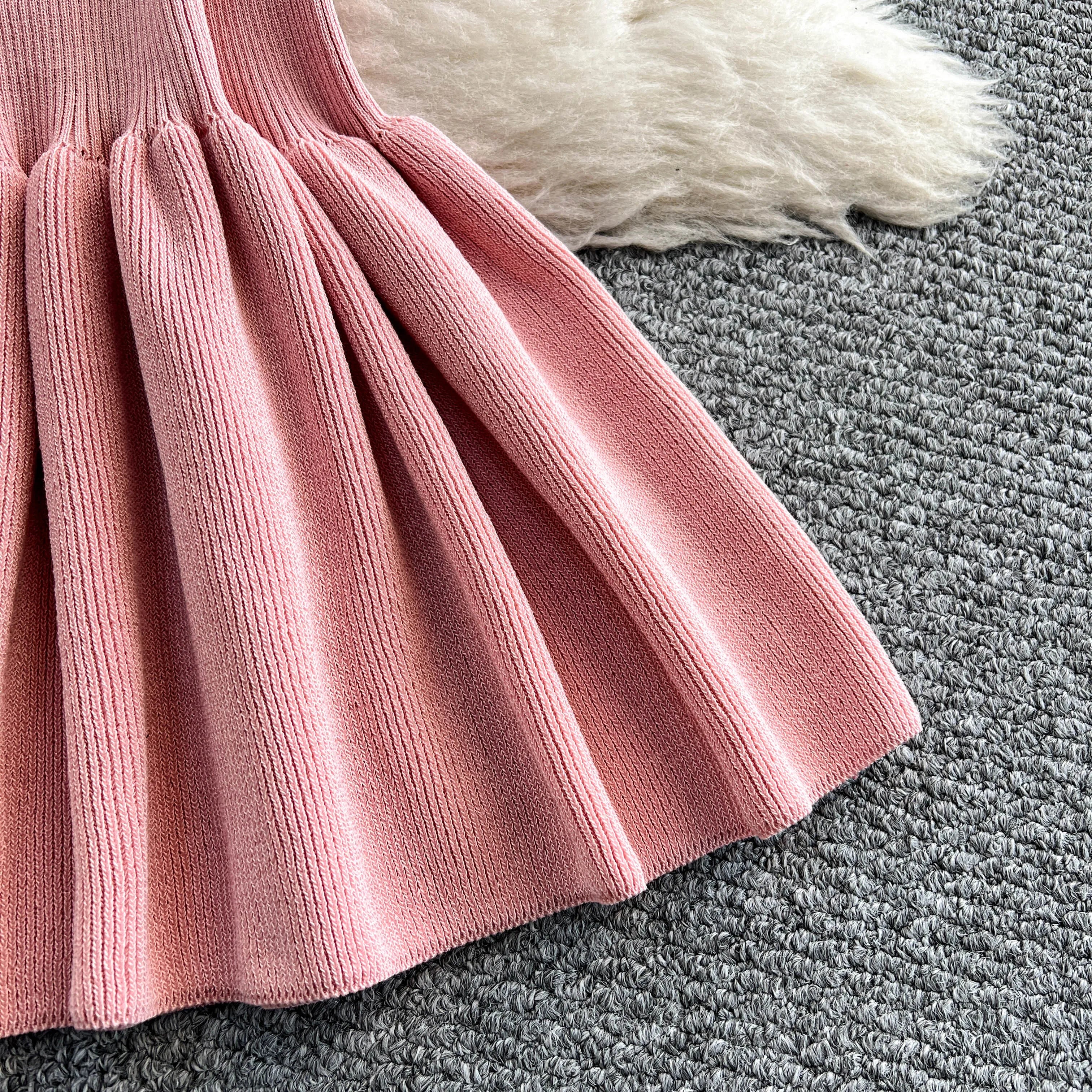 Elegant Slash Neck Mermaid Knit Bodycon Luxury Dresses