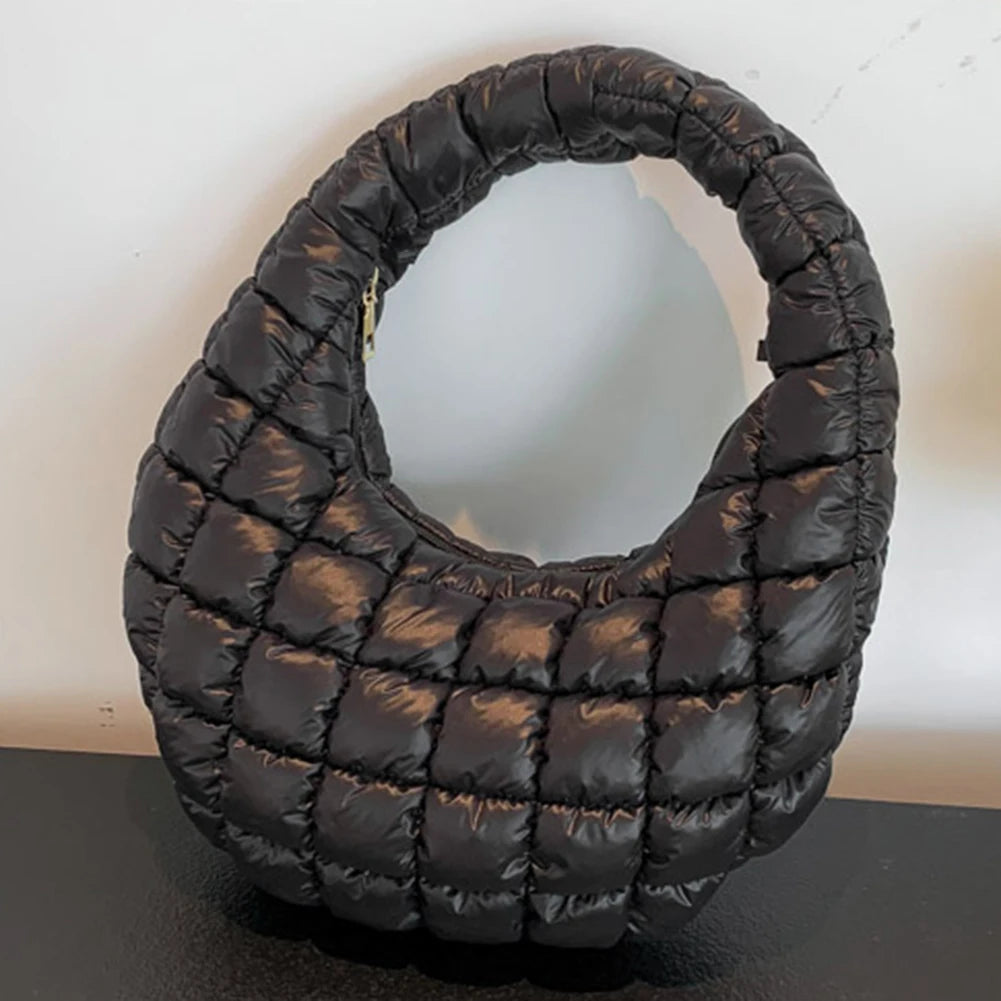 Padded Hobo Versatile Soft Quilted Tote Handbag