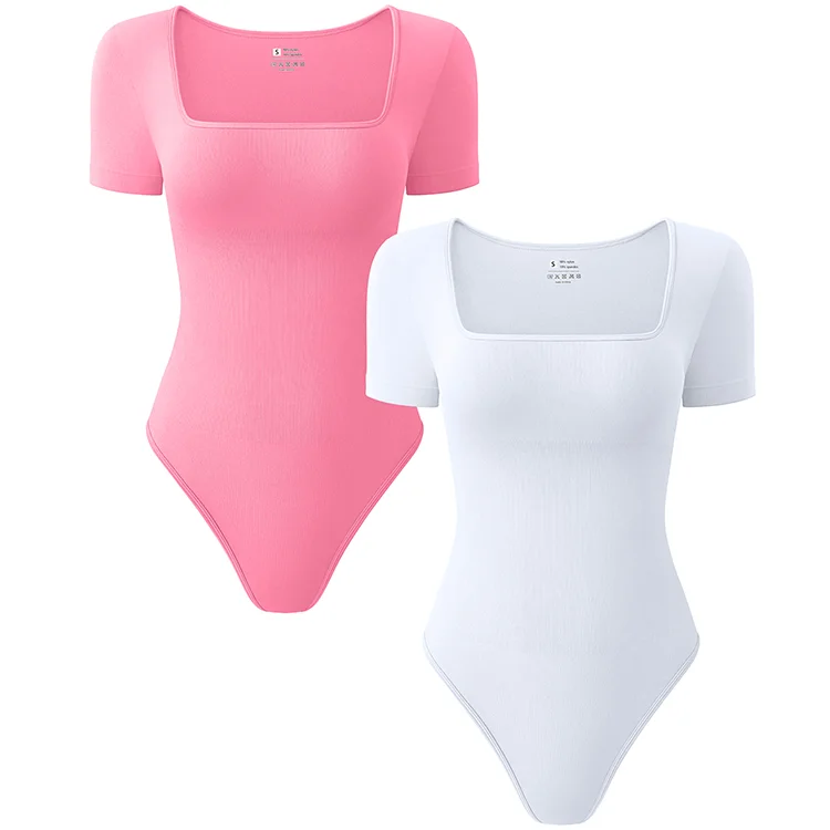 Sleeveless Square Neck Yoga Bodysuit