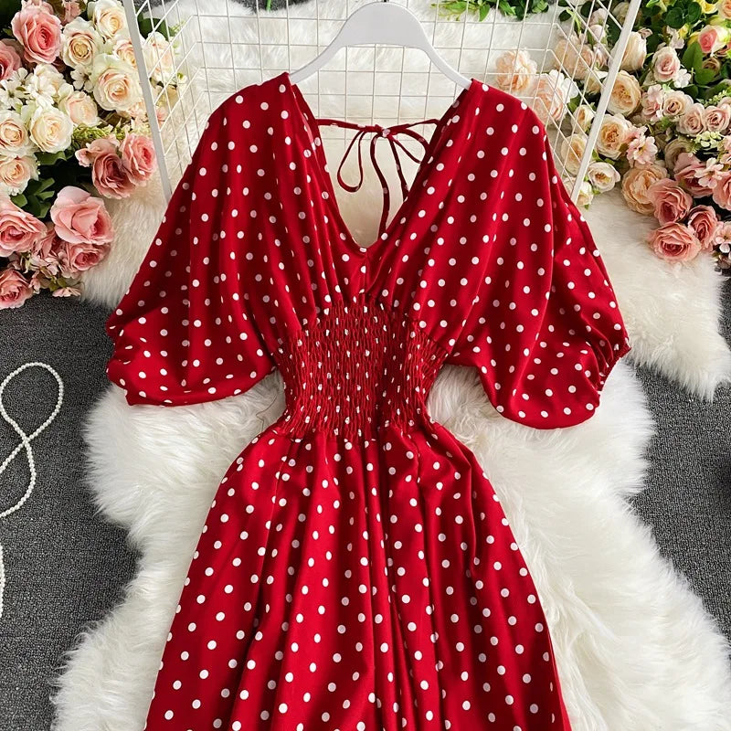 V Neck Dolman Sleeves Floral Print Wide Leg Jumpsuit