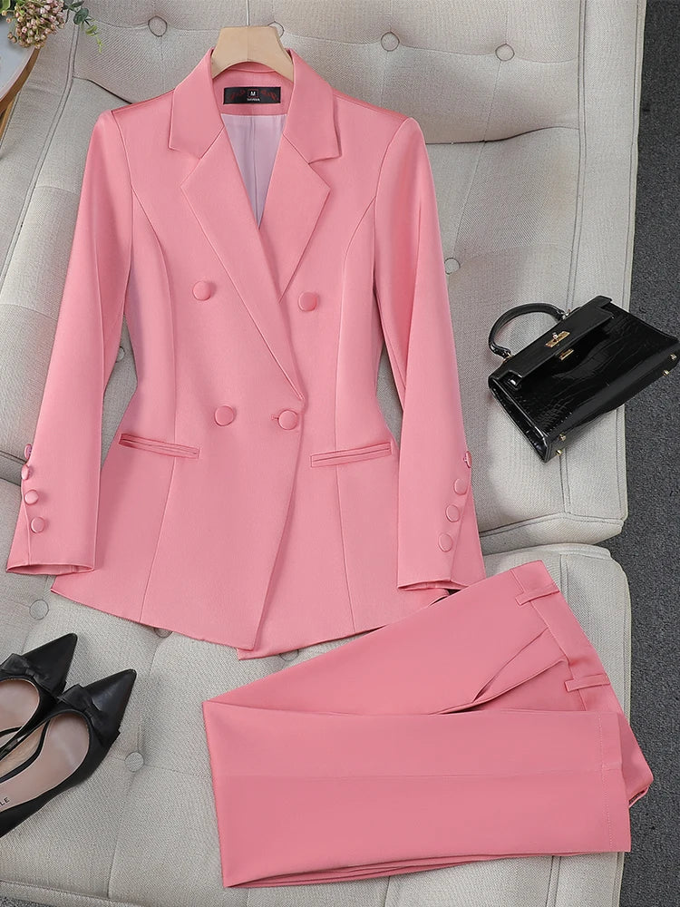 Blazer Jacket And Trouser Suit Set