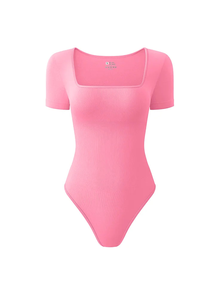 Sleeveless Square Neck Yoga Bodysuit