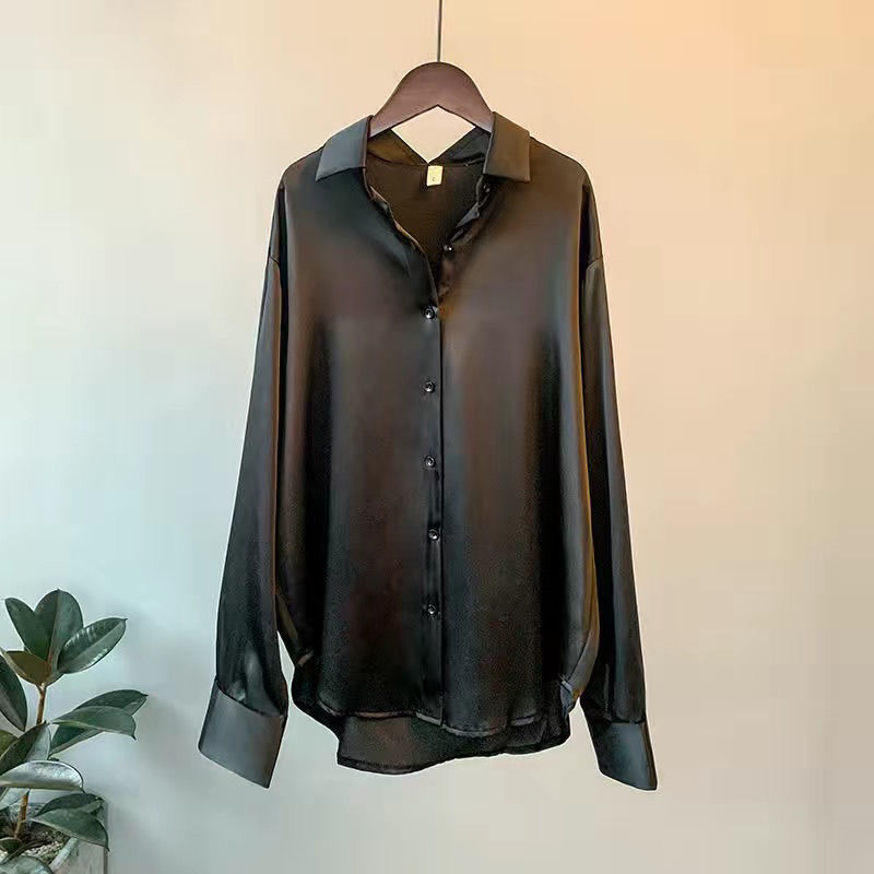 Casual Office Lady Silk Blouses
