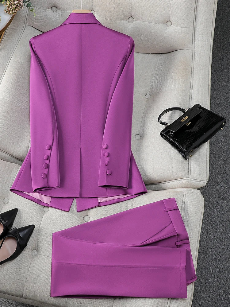 Blazer Jacket And Trouser Suit Set