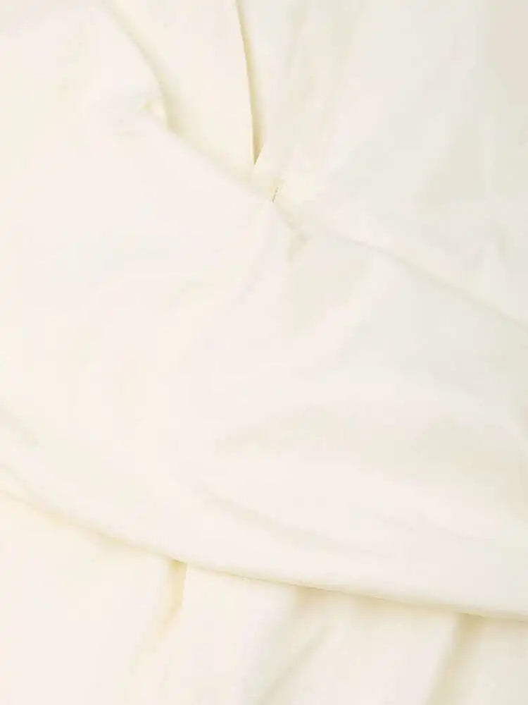 Irregular V-neck Long Sleeve Shirt Chic Elegant Blouse