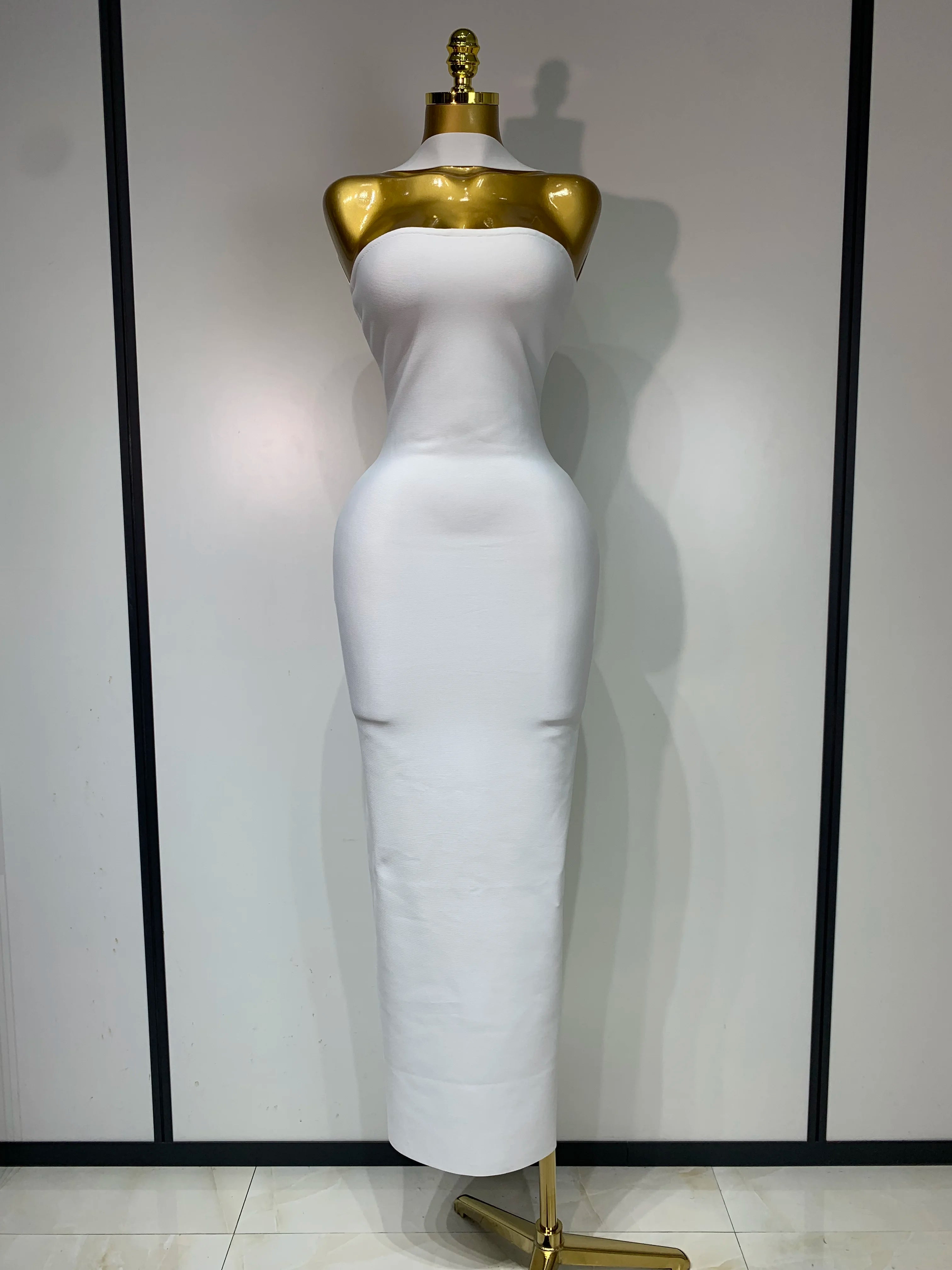 Backless Bodycon Bandage Sleeveless Maxi Long Elegant Luxury Dress
