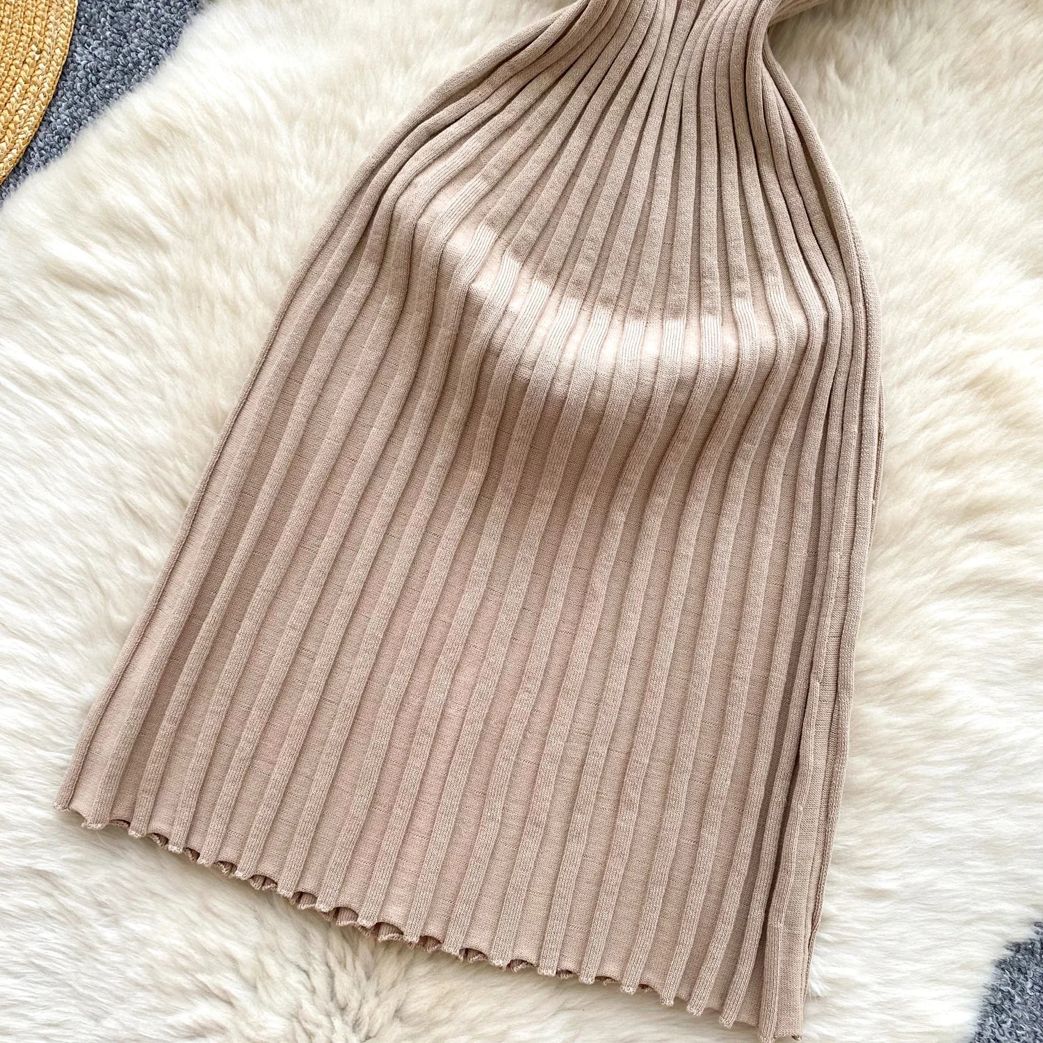 Vintage Sleeveless Elastic French Style Dress