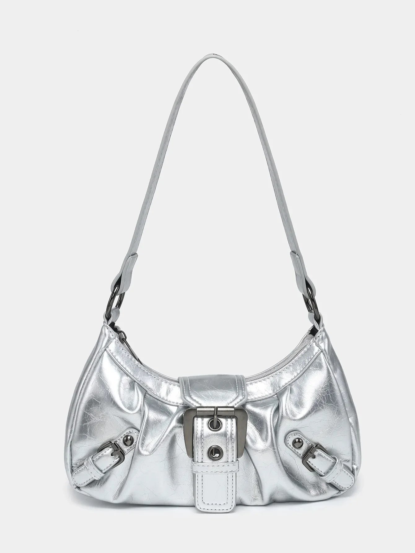 Vintage Leather Y2K Retro Rivet Belt Shoulder Handbag