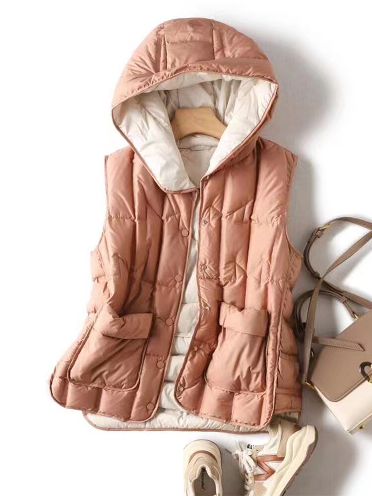 Duck Down Vest Coat Light Puffer Jacket