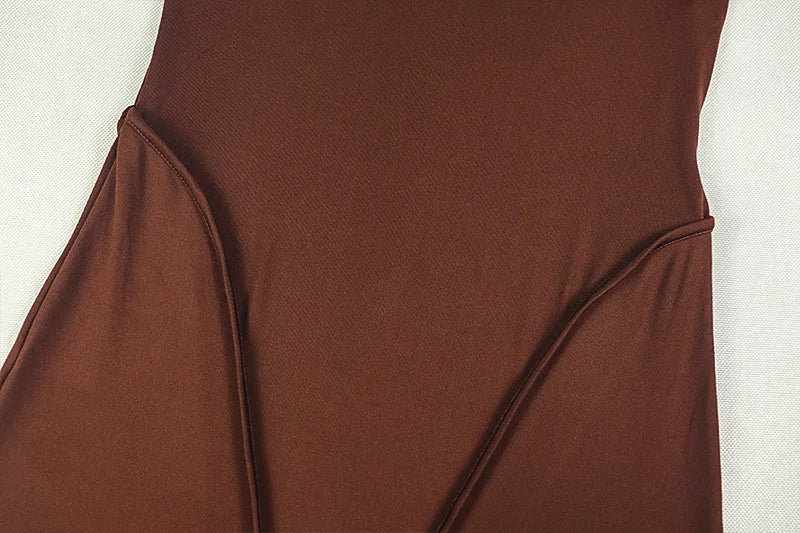 O-neck Ruched Shawl Sleeves Slim Patchwork Footed Jumpsuits