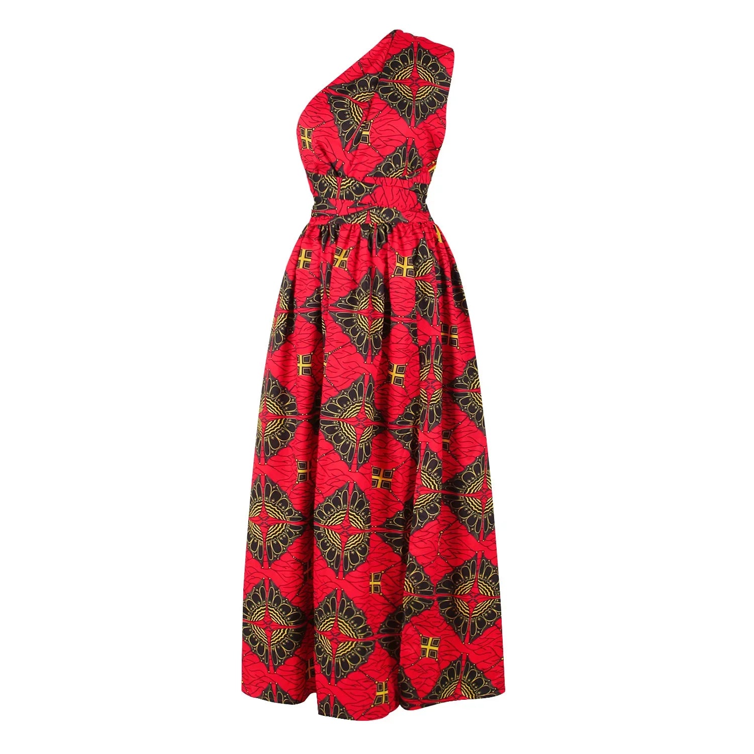Vintage Casual Long African Dress
