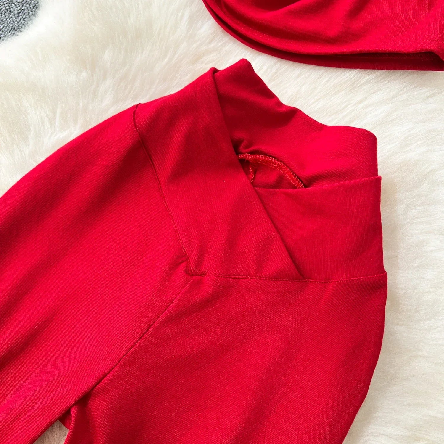 Chic Vintage Diagonal Collar Sleeveless Pleated Top and High Waist Flare Pants Two Piece Set