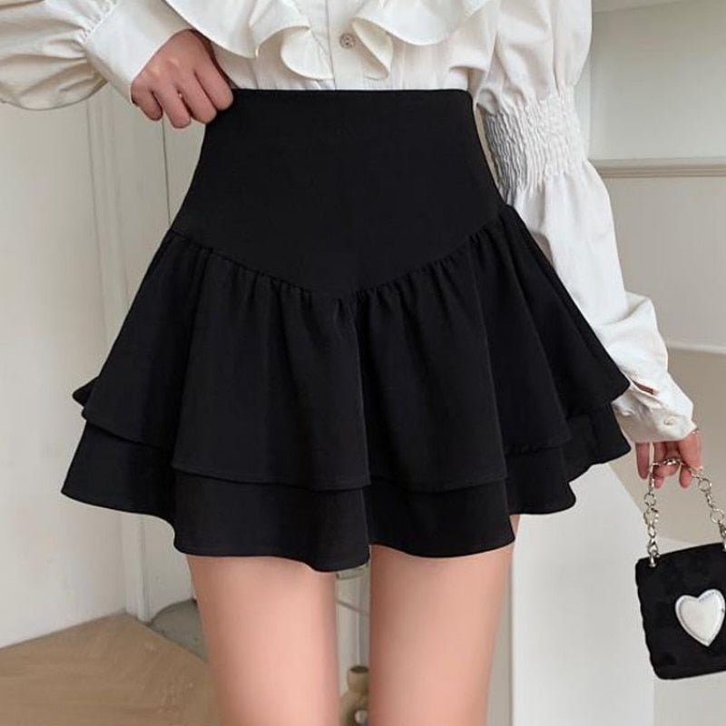 High Waist A Line Skirt