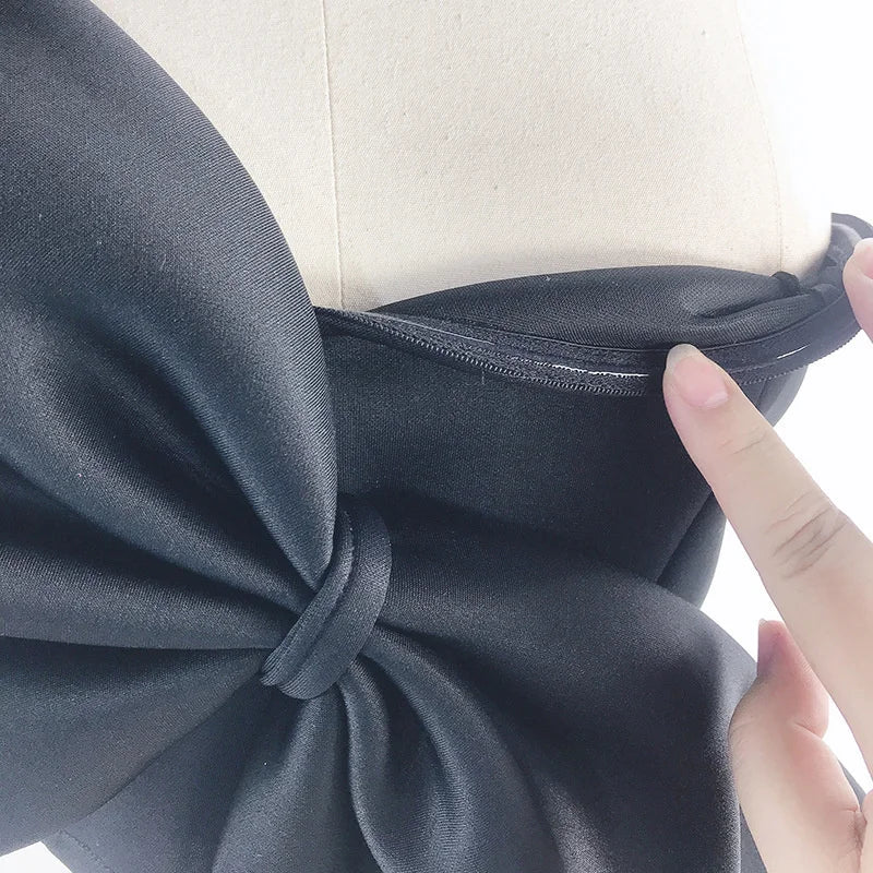 Elegant Bow Wrapped Chest Tops