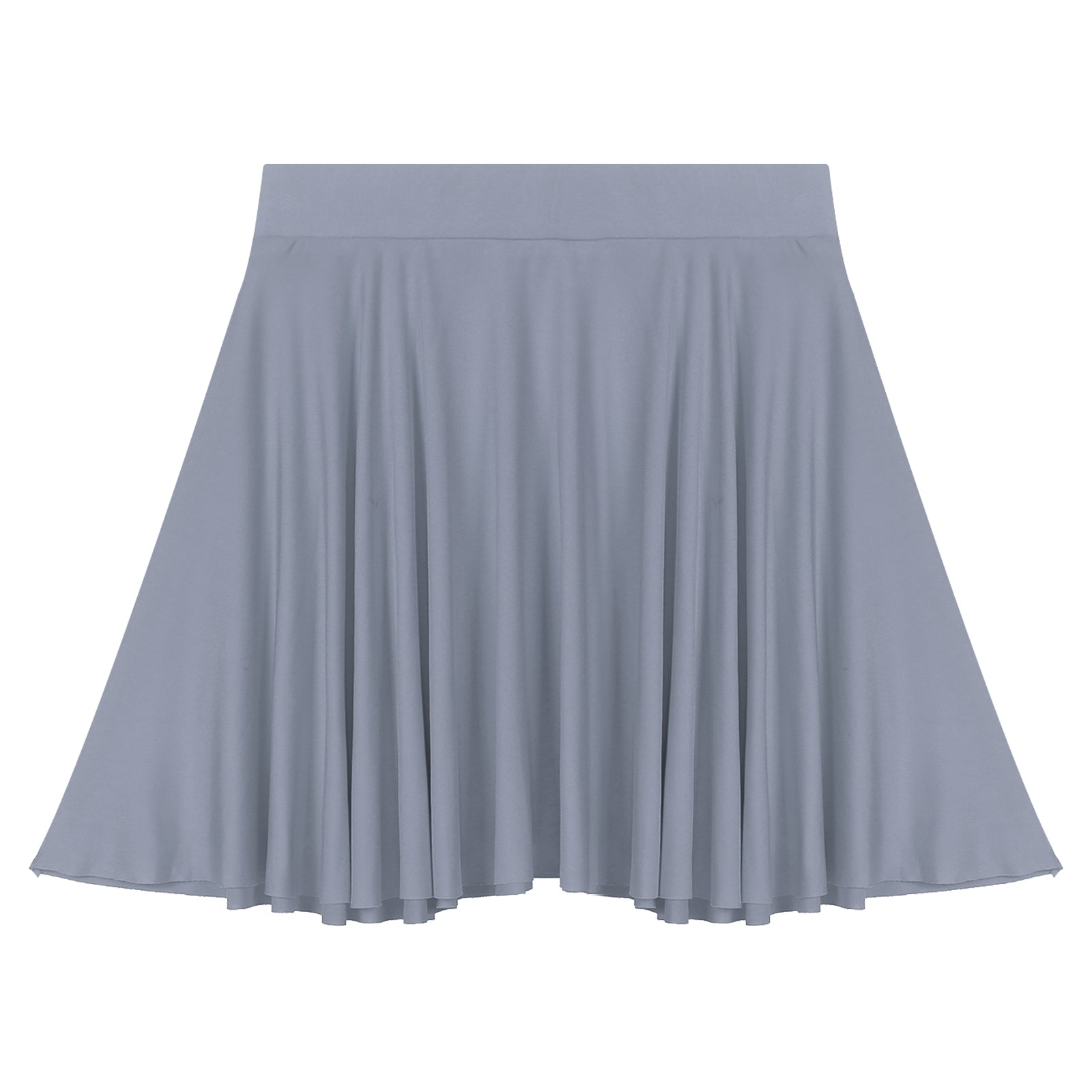 Elastic Waistband Flared Ruffles Skirts