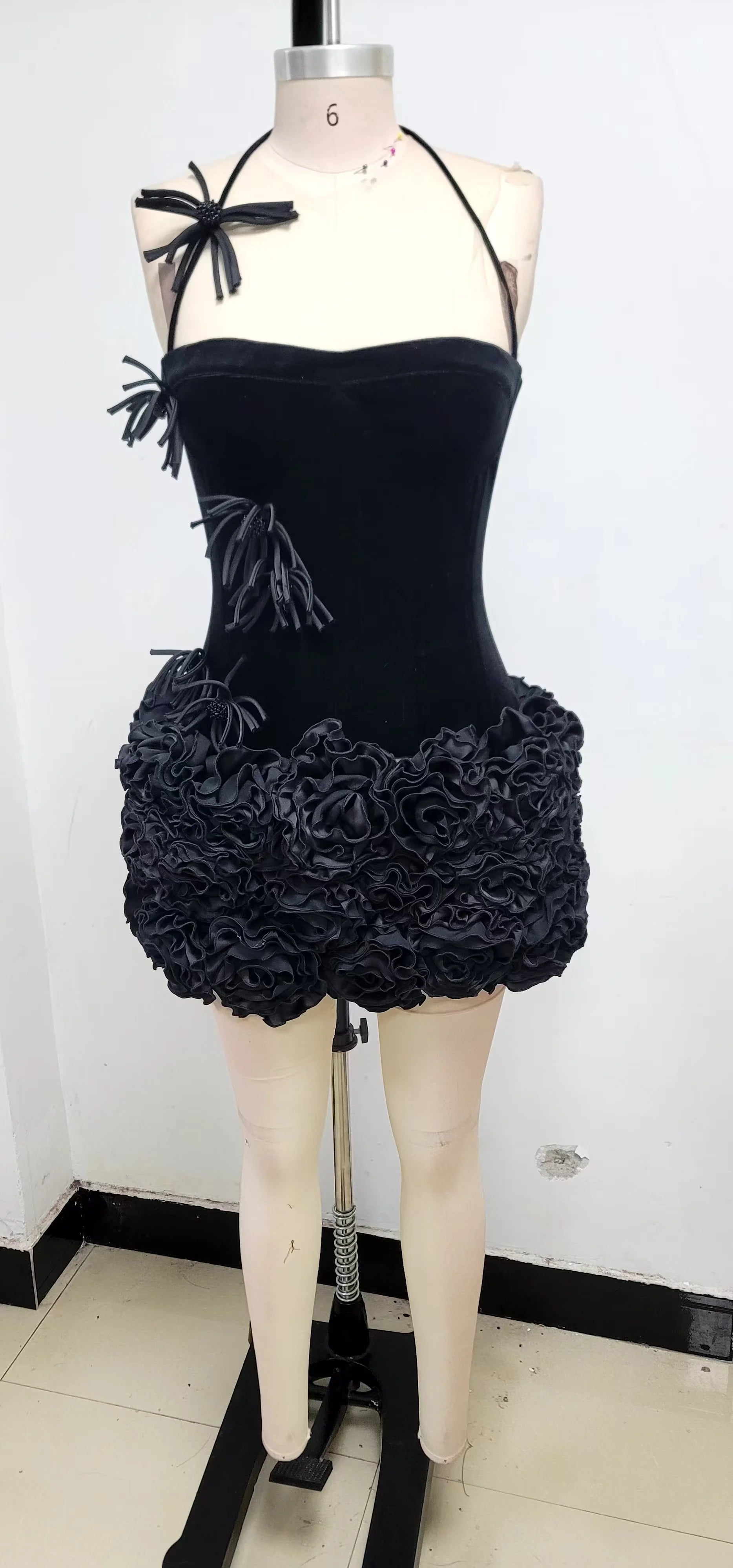 Strapless Laced-up Bodycon Mini Skirt and Top Set