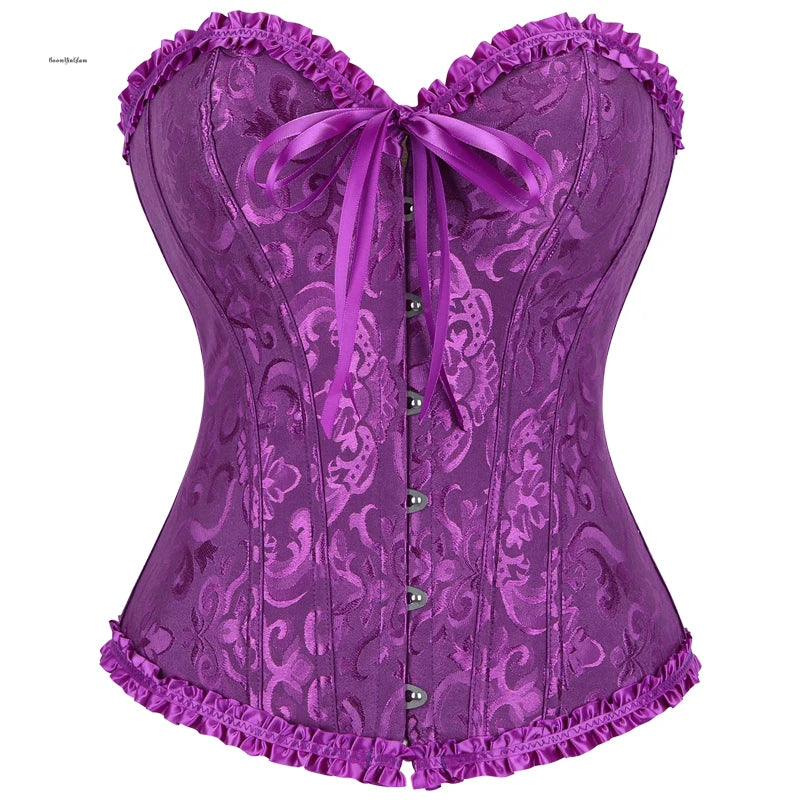 Elegant Gothic Floral Corsets
