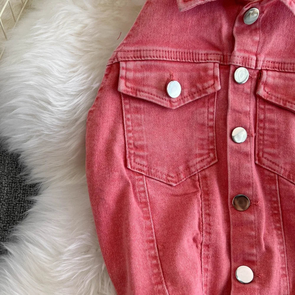 Vintage Turn-down Collar Sleeveless Bodysuit Jumpsuit