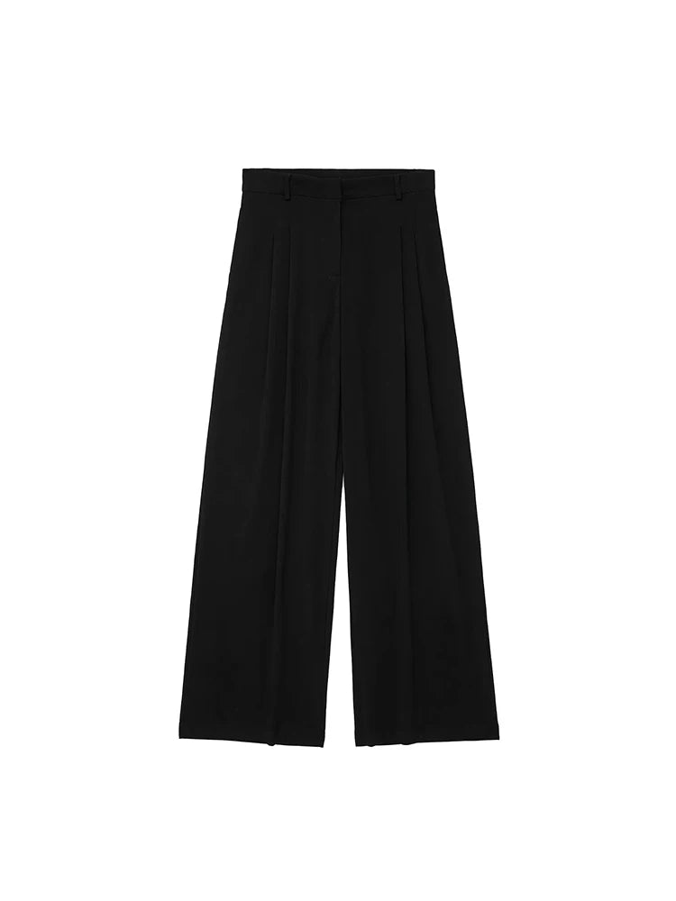 Single Breasted Vest + High Waisted Casual Trousers Set