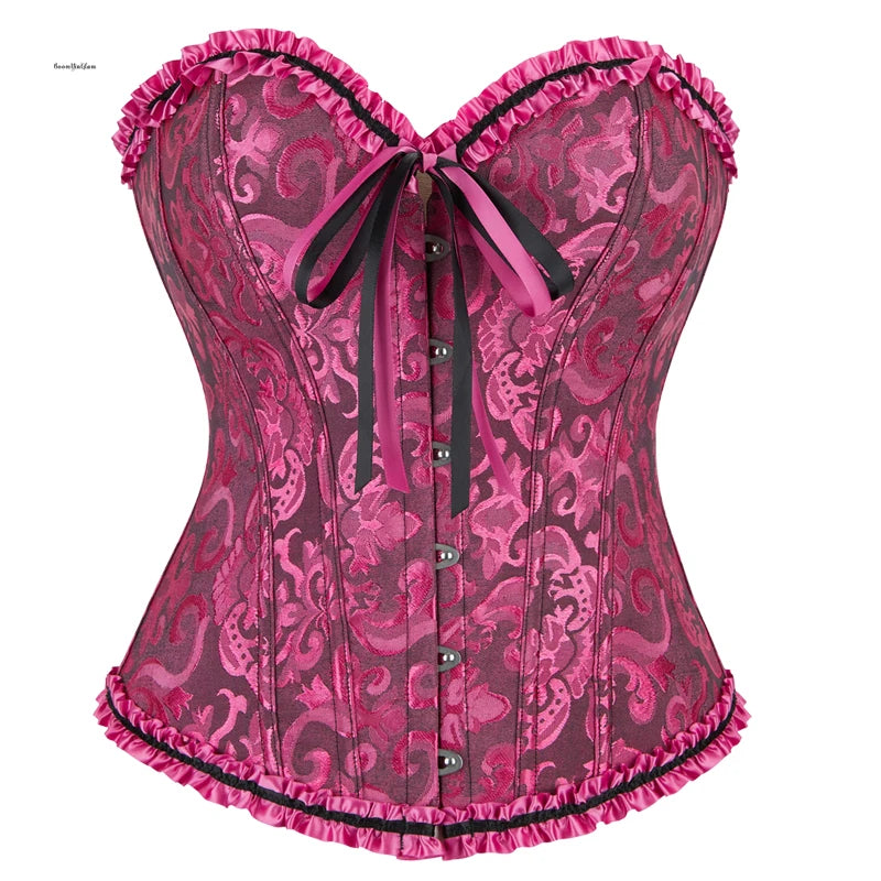 Elegant Gothic Floral Corsets