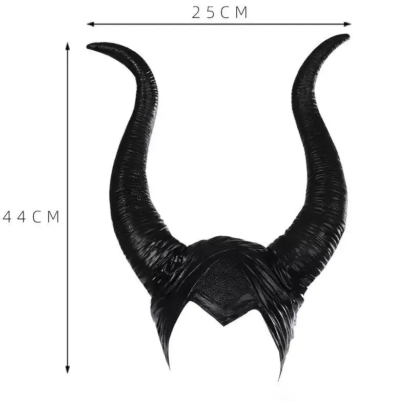Adult Black Horned Costume Halloween Accessory Frozen Sleeping Beauty Headband