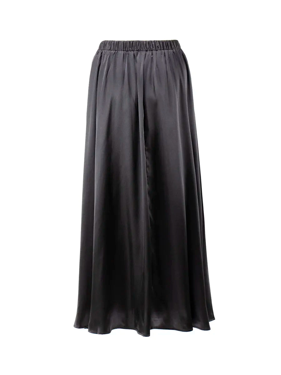 Elegant Satin Loose High Waist Maxi Long Skirts