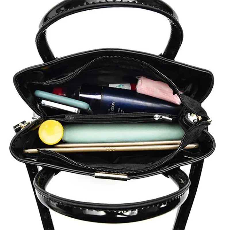 Vintage Pu Leather  Large Capacity Handbags