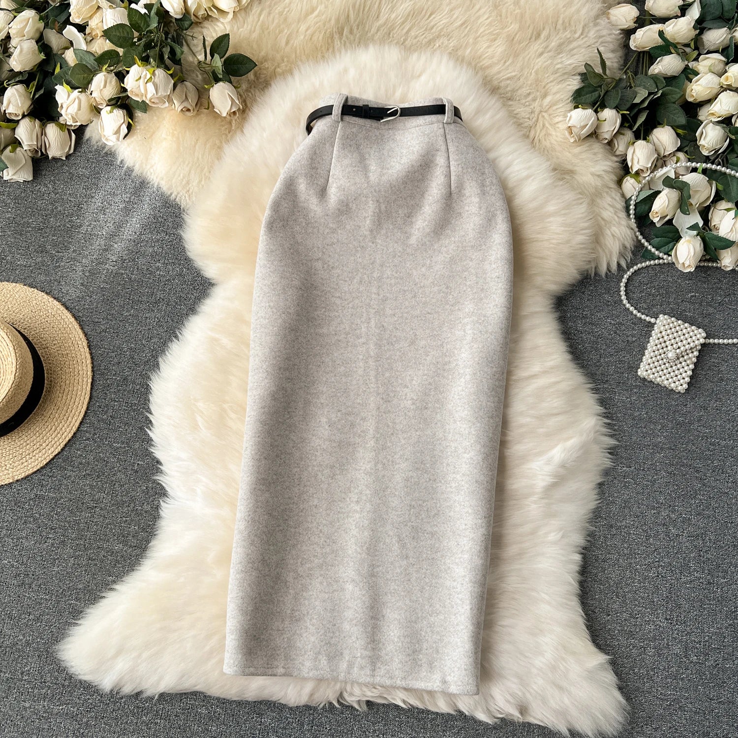 High Waisted Elegant Pencil Skirt