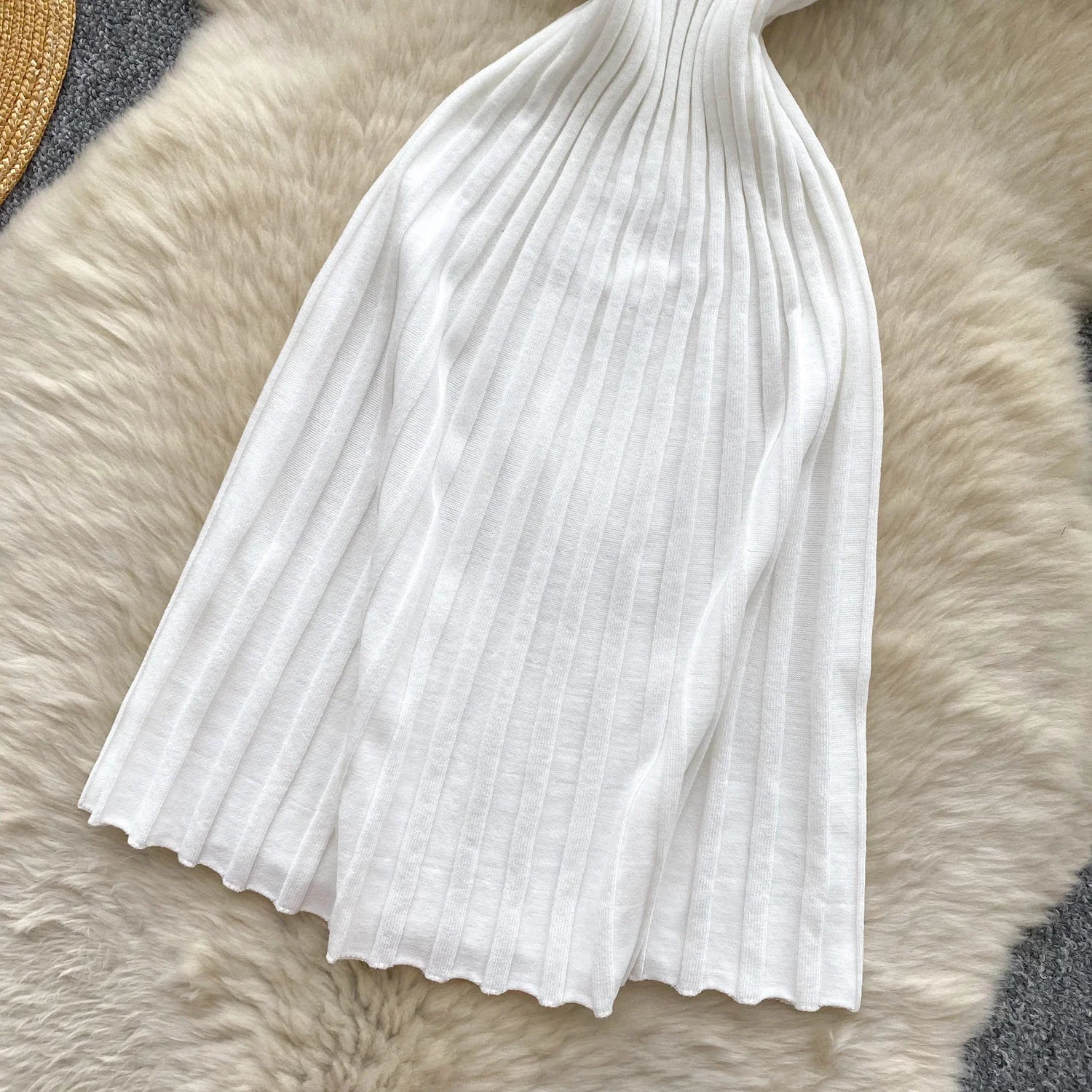 Vintage Sleeveless Elastic French Style Dress