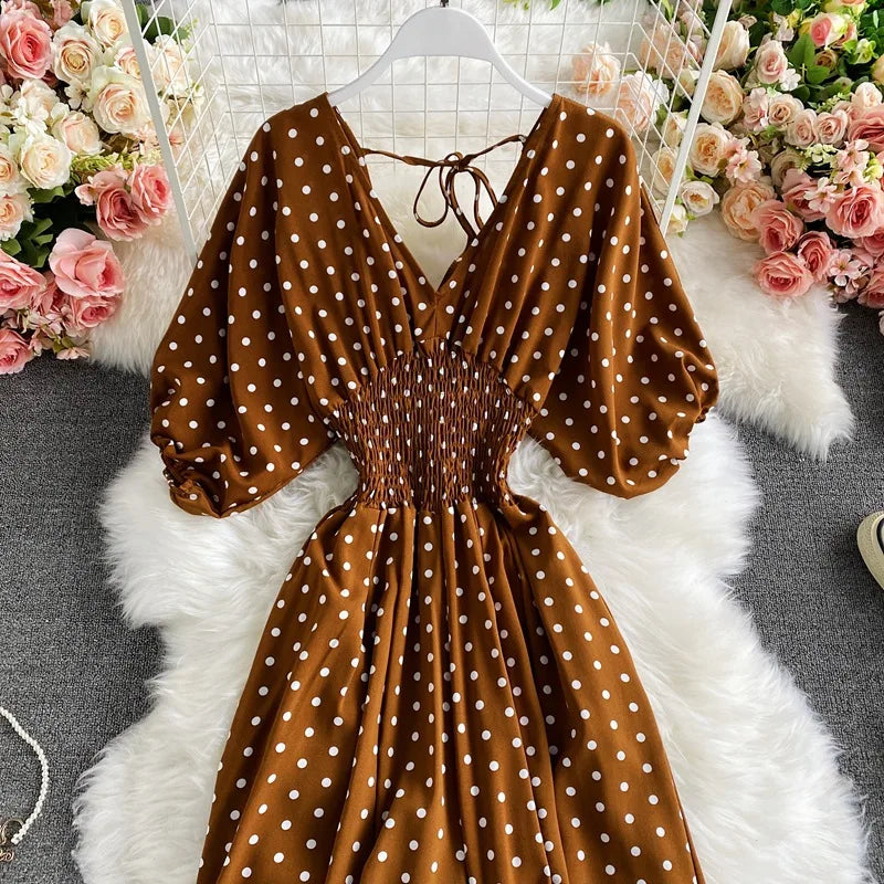V Neck Dolman Sleeves Floral Print Wide Leg Jumpsuit